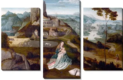 Картина Отдых на пути в Египет  (Landscape with the Rest on the Flight into Egypt)