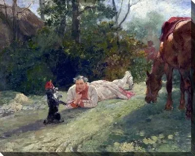 Картина Исполнение трюков собакой  (The Performing Dog)