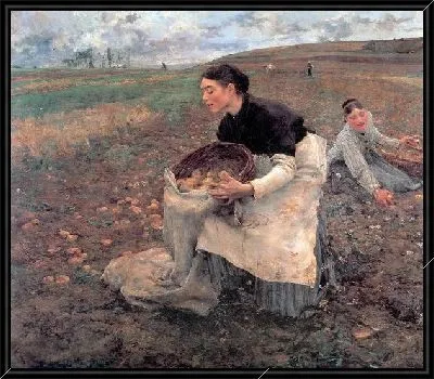 Картина Сезон урожая картофеля (Harvest season Doctobre in Potatoes)