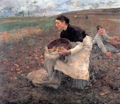 Картина Сезон урожая картофеля (Harvest season Doctobre in Potatoes)