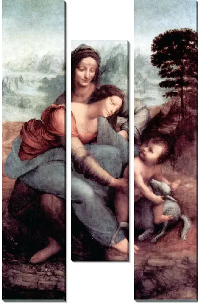 Картина Святая Анна и Мария с младенцем Христом  (Hl. Anna Selbdritt)