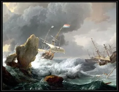 Суда терпящие бедствие у скалистых берегов (Ships in Distress off a Rocky Coast)