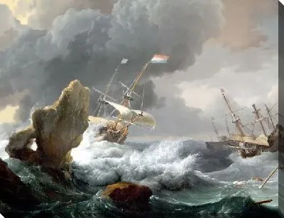Суда терпящие бедствие у скалистых берегов (Ships in Distress off a Rocky Coast)
