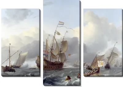 Картина Голландский флот (The Eendracht and a Fleet of Dutch Men-of-war)