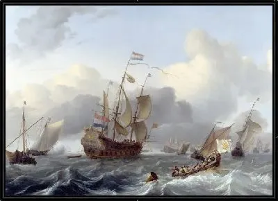 Голландский флот (The Eendracht and a Fleet of Dutch Men-of-war)