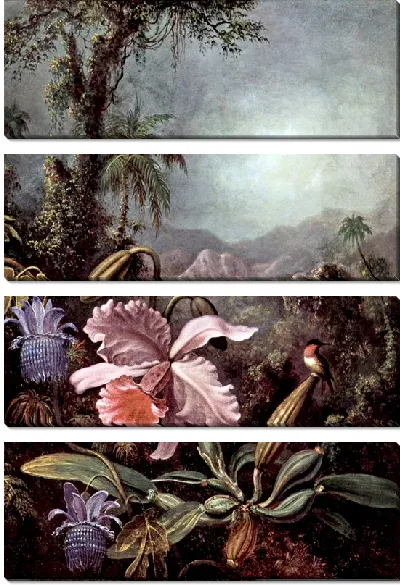 Картина Цветы страсти и колибри