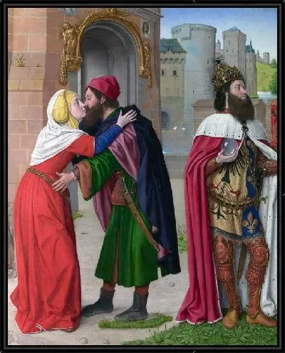 Картина Карл Великий и свидание у Золотых ворот (Charlemagne and the Meeting at the Golden Gate)