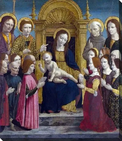 Картина маслом Мадонна с младенцем и святыми (The Virgin and Child with Saints)