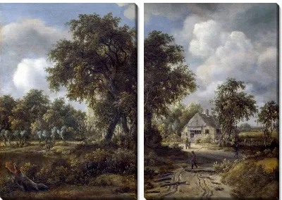 Картина Деревенский пейзаж (A Woody Landscape)