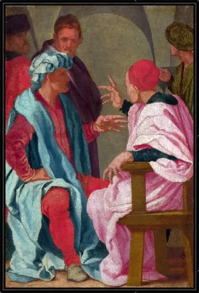 Картина Дискуссия (A Discussion)