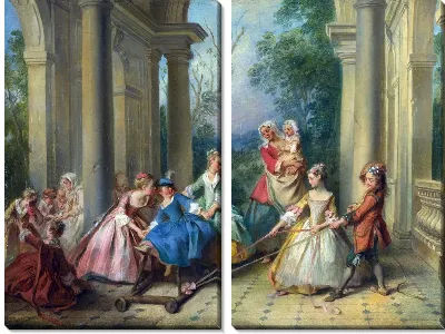 Картина Четыре возраста человека - детство (The Four Ages of Man — Childhood)