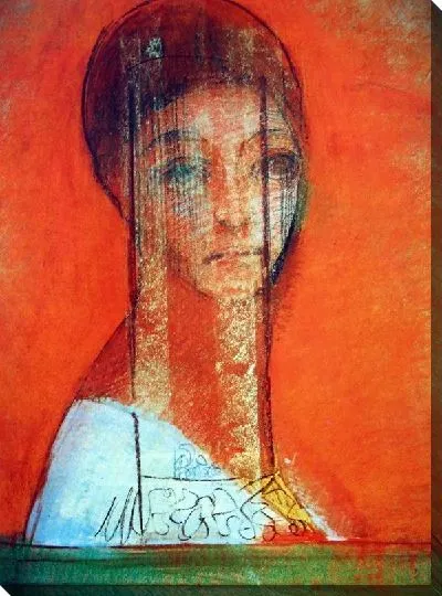 Картина Девушка (Veiled Woman. This rock once invisible)