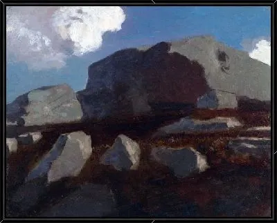 Картина Пейзаж со скалой (Landscape with Rocks)
