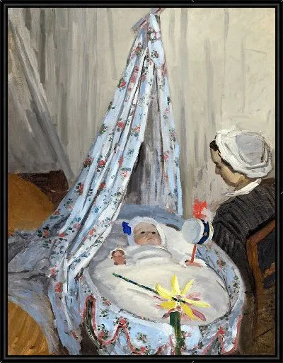 Картина Жан Моне в колыбели