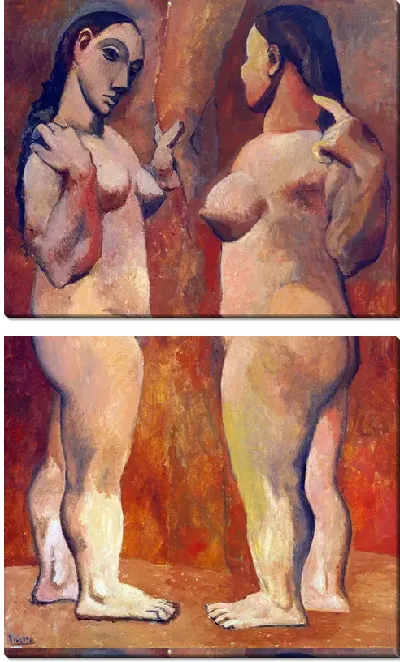 Модульная картина Две обнаженные (Two Nudes)