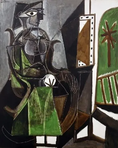 Плакат Женщина у окна (Woman by a Window)