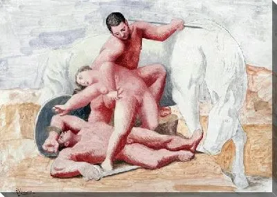 Картина маслом Сбор винограда (Putto gathering Grapes)