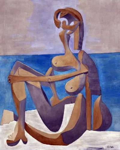 Плакат Сидящая купальщица (Seated Bather)