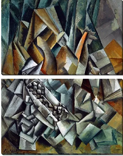 Модульная картина Натюрморт с бутылкой ликера (Still Life with Liqueur Bottle)
