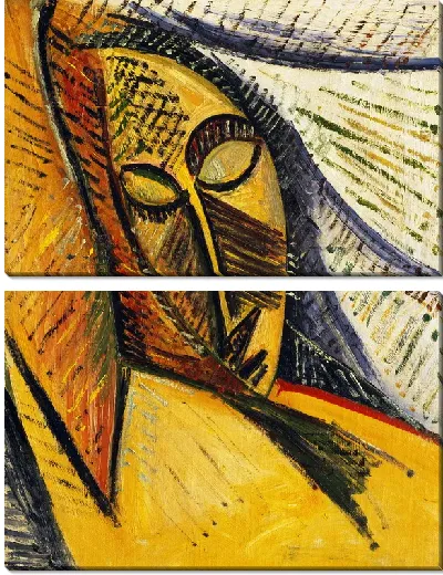 Модульная картина Голова спящей (Head of a Sleeping Woman)