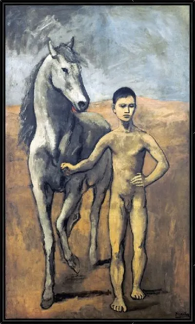 Картина Мальчик ведущий лошадь (Boy Leading a Horse)