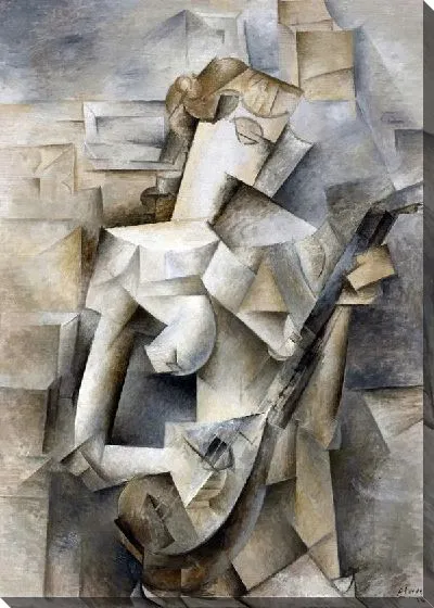 Картина маслом Девушка с мандолиной (Girl with a Mandolin)