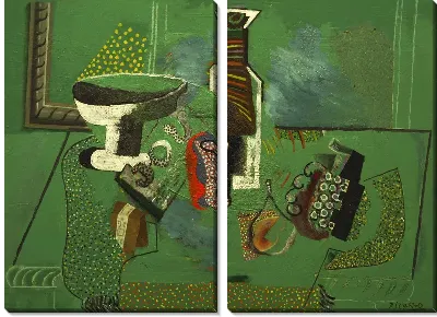 Модульная картина Зеленый натюрморт (Green Still Life)