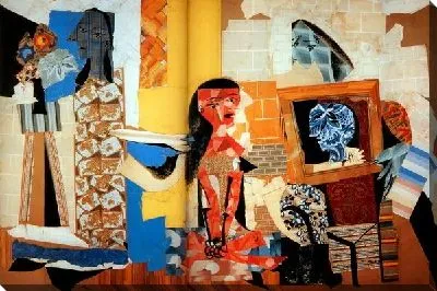 Постер Женщина расчесывает волосы (Women at their toilette)