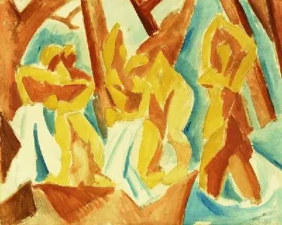 Плакат Купальщицы в лесу (Bathers in a Forest)