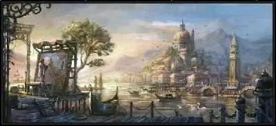 Картина Художник и Венеция