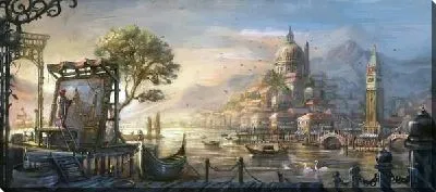 Картина маслом Художник и Венеция