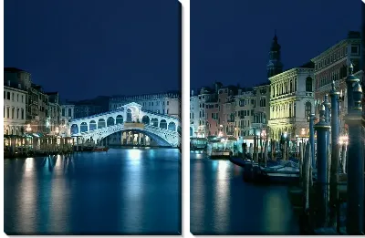 Модульная картина Ночная Венеция