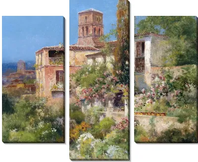 Модульная картина Итальянский пейзаж