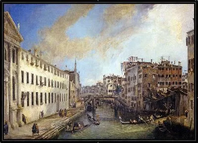 Картина Вид на Рио-деи-Мендиканти