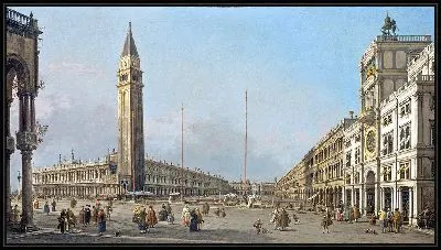 Картина Пьяцца Сан Марко, смотрящая на юг и запад