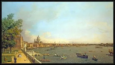 Картина Лондон: Темза от террасы Сомерсет-хауса к городу