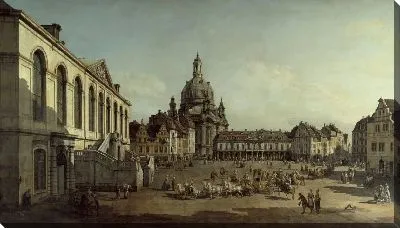 Вид на Ноймаркт в Дрездене со стороны Юденхоф