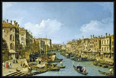 Картина Большой канал у моста Риальто в Венеции