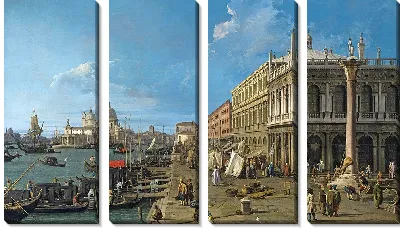 Картина Пирс в сторону Зекки с колонной Святого Феодора