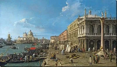 Пирс в сторону Зекки с колонной Святого Феодора