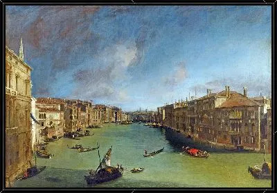Картина Большой канал от Палаццо Бальби к Риальто