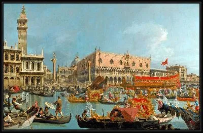 Картина Возвращение Буцинторо в Моло в день Вознесения после церемонии бракосочетания на Адриатике