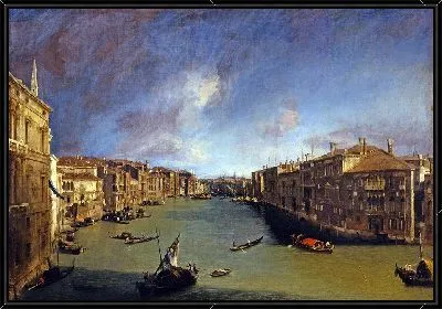 Картина Большой канал от Ка'Бальби, глядя на Риальто