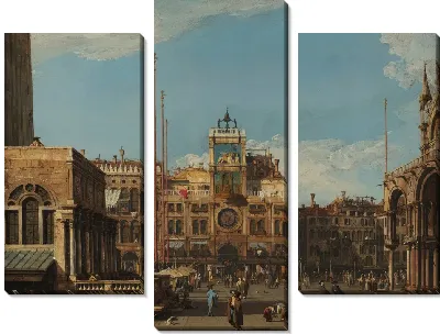 Картина Башня с часами на площади Сан-Марко