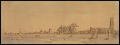 Картина Уорик: город и замок из Приоратских садов