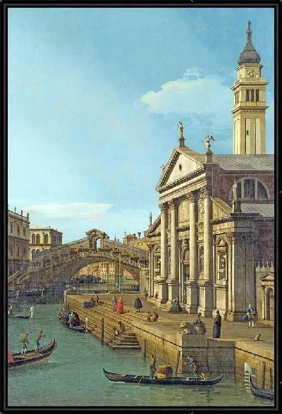 Картина Каприччио: мост Риальто и церковь С. Джорджо Маджоре