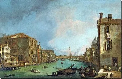 Картина Большой канал в Венеции с мостом Риальто