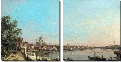 Картина Город с террасы Сомерсет-Хаус