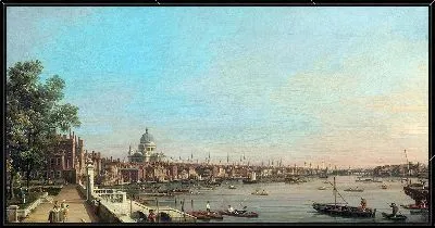 Картина Город с террасы Сомерсет-Хаус