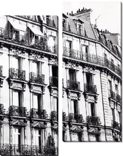 Модульная картина Парижский дом